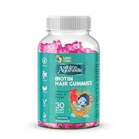 Natural Biotin Hair Gummies Formulated with Biotin,Zinc and Vitamin A, C, E || Reduce Hair Fall with Delicious Strawberry Flavoured Gummies 15 Day Pack 30 Gummies