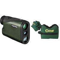 Vortex Optics Crossfire HD 1400 Laser Rangefinder & Caldwell Deadshot Shooting Bag Combo,Green/Black