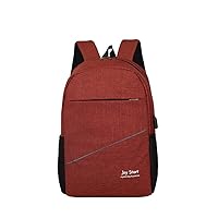 Travel backpack with USB charging port 15.6-inch laptop backpack laptop backpack casual backpack (Red)