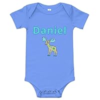 Daniel Personalized Baby Short Sleeve One Piece