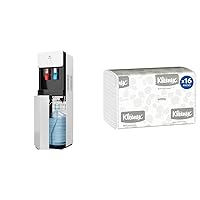 Avalon Bottom Loading Water Cooler Dispenser - Hot & Cold Water, Child Safety Lock & Kleenex® Multifold Paper Towels (01890), 1-Ply, 9.2