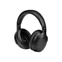 Monoprice Dual Driver Bluetooth Headphone with ANC (Active Noise Canceling), 20mm & 50mm Drivers, up to 50 Hrs Playtime, USB-C Charging