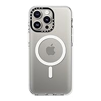 CASETiFY Clear Case for iPhone 15 Pro Max [Not Yellowing / 6.6ft Drop Protection/Compatible with Magsafe] - Clear