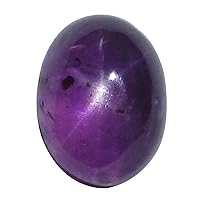 1.55 Ct. Unheated Natural Oval Cabochon Purple Pink Star Sapphire Loose Gemstone