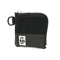 Chums CH60-3613 Square Coin Case Sweat Nylon Men's, black/charcoal, One Size