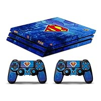 Skin Ps4 PRO - Superman - Limited Edition Decal Cover ADESIVA Playstation 4 Slim Sony Bundle