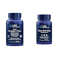 Super Omega-3 Plus EPA/DHA Fish Oil, Sesame Lignans, Olive Extract & One-Per-Day Multivitamin – Packed with Over 25 Vitamins, Minerals & Plant