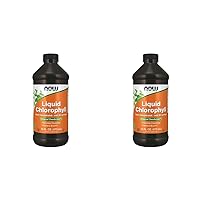 NOW Supplements, Liquid Chlorophyll, Super Concentrated, Internal Deodorizer*,Boost Energy, Mint Flavor, 16-Ounce (Pack of 2)