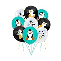 30pcs latex penguin balloons party decorations