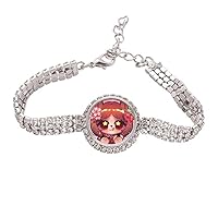 Squirrel Japan Sushi Food Tennis Chain Anklet Bracelet Diamond Jewelry