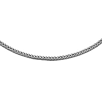 Tuscany Silver Damen Sterling Silber oxidiert Rund Foxtail Halskette 1.6mm