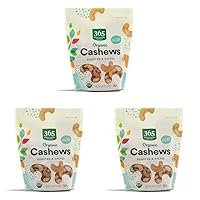 365 by Whole Foods Market, Cashews Roasted & Salted Organic, 10 Ounce (Pack of 3)