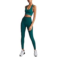 Workout Sets for Women Active 2 Piece Seamless Matching High Waist Yoga Set Gym Outfits