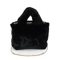 Cooco Shoulder Bag, Reversible Eco Fur Mini Bag