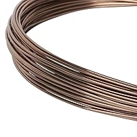 32.81 Feet 1mm Anodized Aluminum Wire, Round Aluminum Bonsai Training Wire Bendable Craft Aluminum Wire for Jewelry Making,Brown