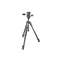 Manfrotto 290 Xtra 3-Section Aluminum Tripod with 804 3-Way Pan and Tilt Head