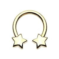 Golden Classic Star WildKlass Horseshoe Circular Barbell