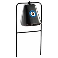 Do-All Outdoors Steel Cow Bell Shooting Plinking Target Rated for .22 Caliber , black