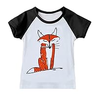 Boys Shirts Size Medium Fashionable Summer Cartoon Animal Print Color Matching Boys and Girls Short Basketball
