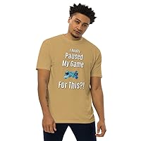I Paused My Game for This Video Gamer T Shirt for Men | Gamer Gift Sarcastic Novelty Funny Tee