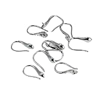 Jewelry Making Craft Gold Plated Copper Lever Back Stud Craft Hook for Earrings 5 Pairs (White)
