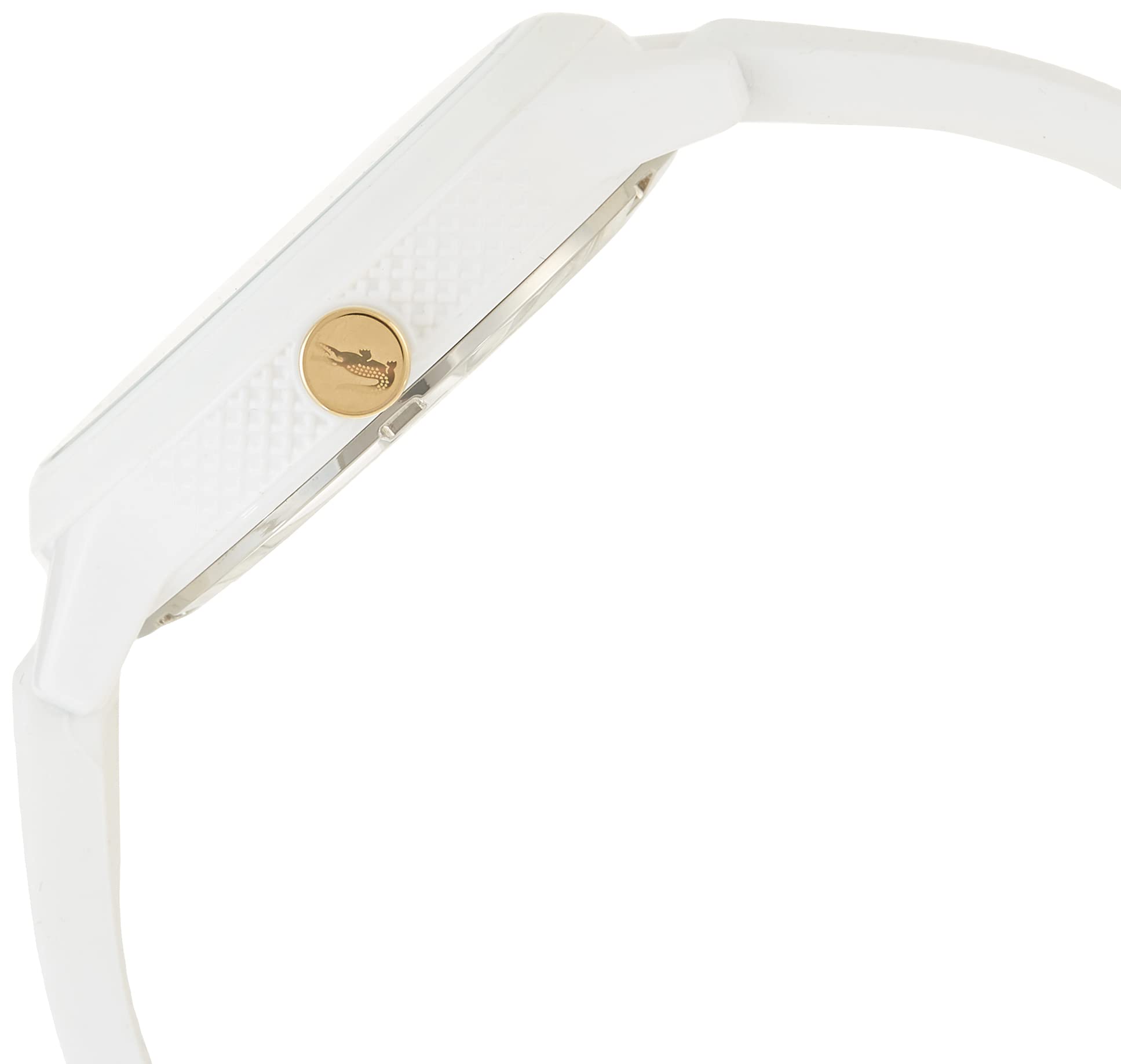 Lacoste Analogue Quartz Watch for Women with White Silicone Bracelet - 2001063, White, Unique Size, Strap
