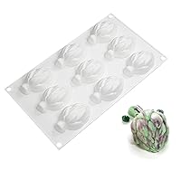 9-Cavity Thistle Silicone Mold Fondant Mousse Cake DIY Pastry Baking Decorating Tool Ornaments Handmade-Soap Mold Chocolate Molds Different For Household Cute
