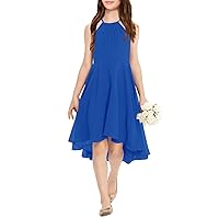 Fancy Kids Girls Junior Bridesmaid Dresses Girl Sleeveless Backless Crossed Straps Dress Wedding Prom Party Gowns