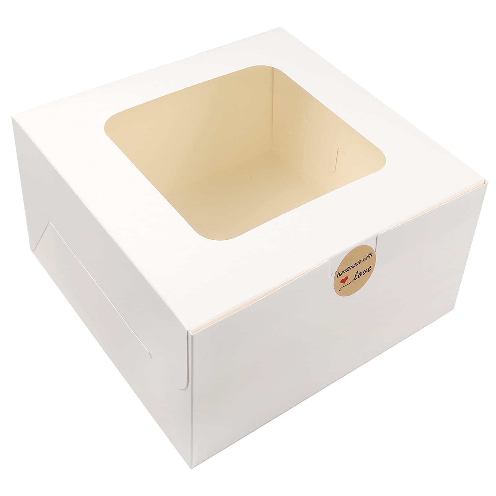 White Bakery Boxes for Cakes & Pastries: Wholesale | Paper Mart