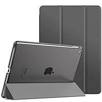 MoKo Case for iPad 10.2 iPad 9th Generation 2021/ iPad 8th Generation 2020/ iPad 7th Generation 2019, Slim Stand Hard Back Shell Smart Cover Case for iPad 10.2 inch, Auto Wake/Sleep, Space Gray