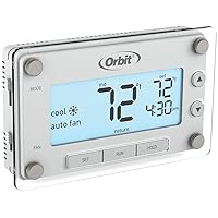 Orbit 83521 Clear Comfort Programmable Thermostat with Large, Easy-to-Read Display , White