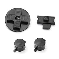Black Buttons for Gameboy DMG-01 Keypads A B Buttons with D-Pad Pack Replacement Parts