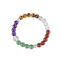 6/8mm Five Gemstone Bracelet Japanese Juzu Mala Beads Healing Stone Bracelet for Men&Women Birthday Gifts for him Gifts for her