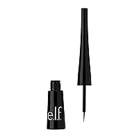 e.l.f. Liquid Eyeliner, High-pigment Liquid Eyeliner With Extra-Fine Brush Tip, Easy Glide Smudge-proof Formula, Jet Black