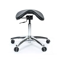 BetterPosture Saddle Chair –Multifunctional Ergonomic Back Posture Stool with Tilting Seat – Reduce Pressure on Lower Back and Improve Posture While Sitting