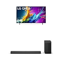 LG 65-Inch Class QNED80T Series LED Smart TV 4K Processor Flat Screen with Magic Remote AI-Powered with Alexa Built-in (65QNED80TUC, 2024), 3.1.1 ch. Sound Bar with Dolby Atmos