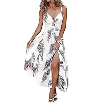 Sexy Elegant Dresses Leaf Front Cutout Button Fashion Summer Casual