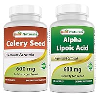Best Naturals Celery Seed 600 Mg & Alpha Lipoic Acid 600 mg