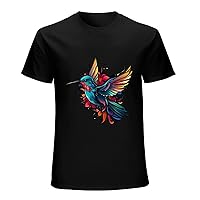 Hummingbird Men's T-Shirt Graceful and Vibrant Hummingbird Graphic Tee