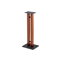 Monolith Speaker Stands - 50lbs Capacity, Adjustable Spikes, Sturdy Construction, 32 Inch, Cherry