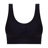 Womens Wireless Bra, Stretch Sports Bras for Women Full-Coverage Smoothing T-Shirt Bra Seamless Wirefree Bralette