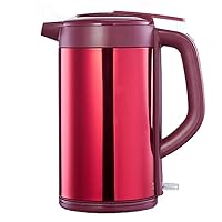 Kettles，Electric Water Kettle1.5 L Red Portable Office Use Pure Cordless Auto Power off Quick Boil Tea Jug Kettle/Red
