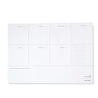 Weekly Notepad, White with Gilded Edges, 80 Sheets, 10” x 7” (27616)