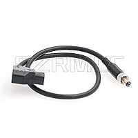 D Tap to 5.5x2.1mm DC with Lock 12V Power Cable for Video Devices Pix-E5 Pix-E5H Pix-E7 Monitor (Straight DC2.1mm)