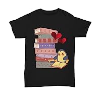 Book Penguin Shows a Love for Reading Books Unisex Tee