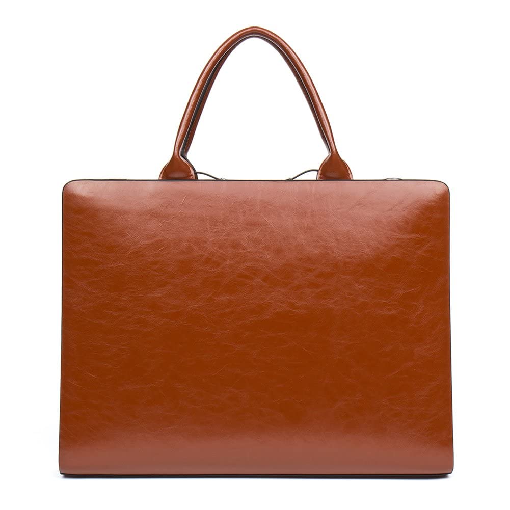 BOSTANTEN Briefcase for Women Leather Laptop Bag Lawyer Business Vintage Slim Work Bags