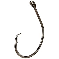 Mustad Demon Perfect Circle, in-Line 1X Fine Wire - Black Nickel-Size 7/0 - Pack of 25