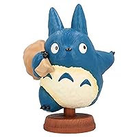 スタジオジブリ Studio Ghibli via Bluefin Benelic [Found You!] Medium Blue Totoro Statue - My Neighbor Totoro - Official Studio Ghibli Merchandise