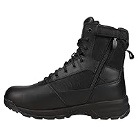 Belleville Spear Point 8 Inch Lightweight Waterproof Side Zip Tactical Boots For Men - Black Tactical Boots For Police and Law Enforcement, EMS, and Security Personnel