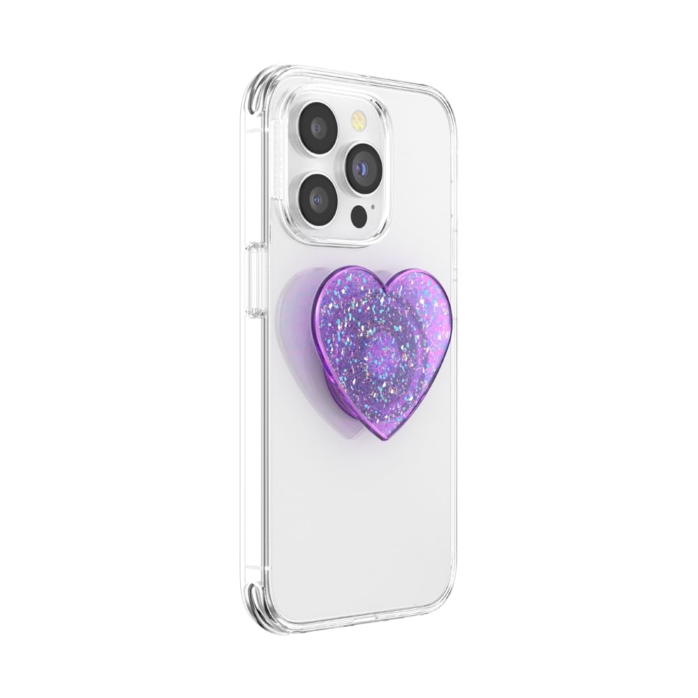 ​​​​PopSockets Phone Grip with Expanding Kickstand - Iridescent Confetti Dreamy Heart